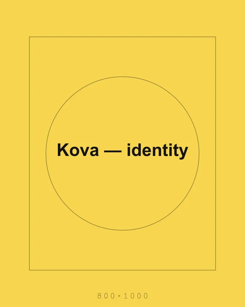 Kova — identity
